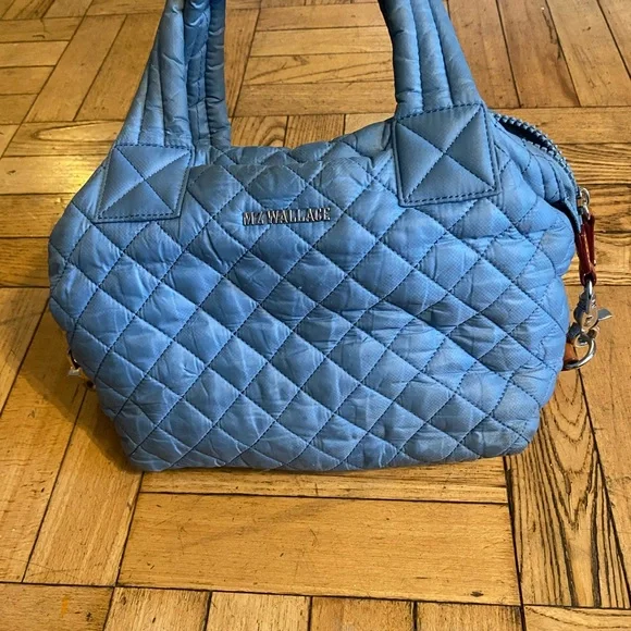 MZ Wallace Quilted Gray Tote - Picture 2 of 5